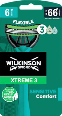 Einwegrasierer, Xtreme 3 Sensitive Comfort Flexible, 6 St WILKINSON SWORD