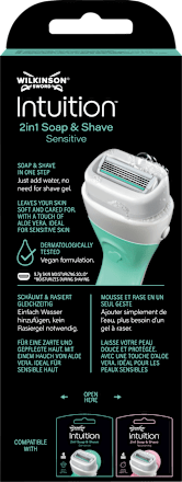 Rasierer, Intuition 2in1 Soap & Shave Sensitive, 1 St