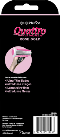 Rasierer, Quattro for Women Roségold, 1 St WILKINSON SWORD
