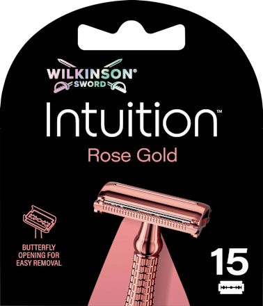 Rasierklingen für Rasierhobel, Intuition Rose Gold, 15 St