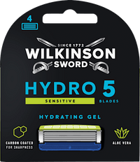 Scheermesjes, Hydro 5 Sensitive, 4 stuks