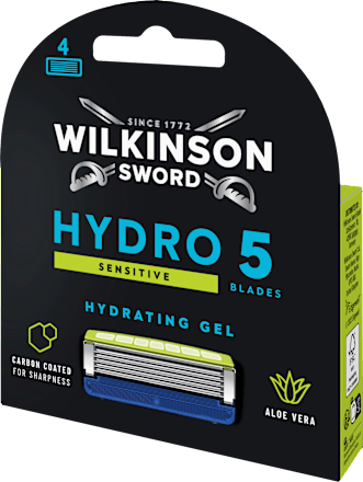 Scheermesjes, Hydro 5 Sensitive, 4 stuks