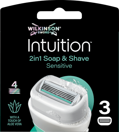 Rasierklingen, Intuition 2in1 Soap & Shave Sensitive, 3 St