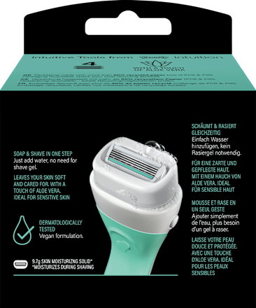 Rasierklingen, Intuition 2in1 Soap & Shave Sensitive, 6 St