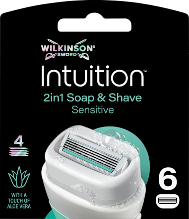 Rasierklingen, Intuition 2in1 Soap & Shave Sensitive, 6 St