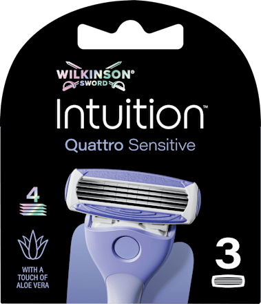 Rasierklingen, Intuition Quattro Sensitive, 3 St