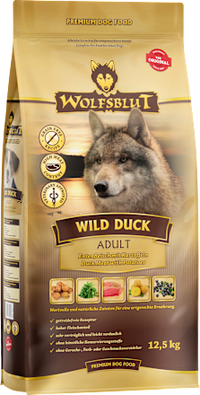 Droog hondenvoer met eend &amp; aardappel, wilde eend, volwassen, 12,5 kg