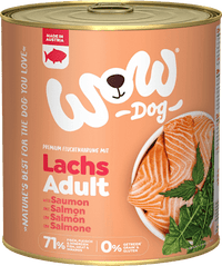 Nat hondenvoer met zalm, paardenbloem &amp; brandnetel, volwassen, 800 g