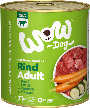 Nat hondenvoer met rundvlees, wortel &amp; courgette, volwassen, 800 g
