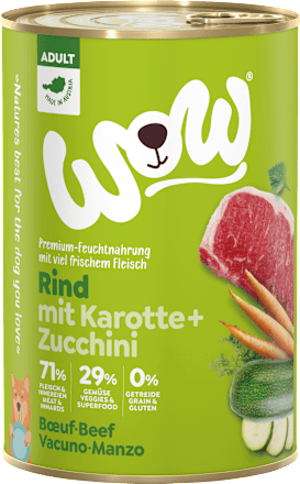 Nat hondenvoer met rundvlees &amp; wortel, volwassen, 400 g