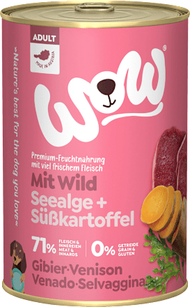 Nat hondenvoer met hert, zeewier &amp; zoete aardappel, volwassen, 400 g