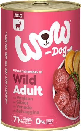 Nat hondenvoer met hert, zeewier &amp; zoete aardappel, volwassen, 400 g