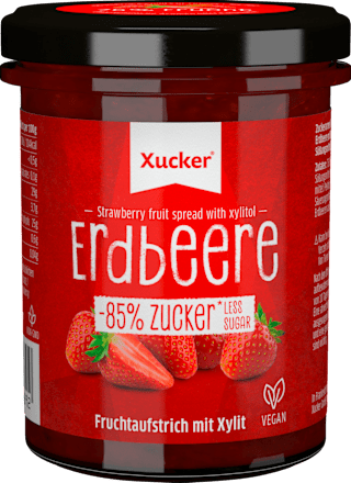 Fruchtaufstrich, Erdbeere mit Xylit, 220 g