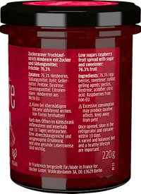Fruchtaufstrich, Himbeere mit Xylit, 220 g
