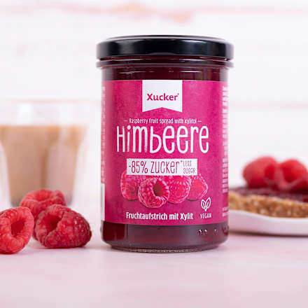 Fruchtaufstrich, Himbeere mit Xylit, 220 g