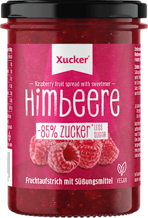 Fruchtaufstrich, Himbeere mit Xylit, 220 g