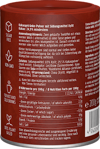 Kakaopulver, Heiße Schokolade mit Xylit, 200 g