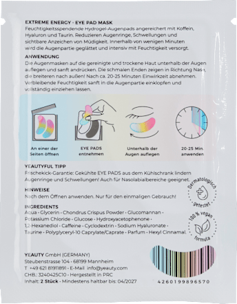 Extreme Energy Eye Pads (1 paar), 2 stuks
