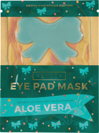 Augenpads X-Mas Schleife mint (1 Paar), 2 St