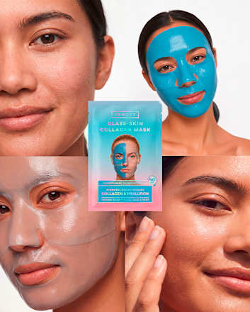 Gesichtsmaske Glass-Skin Hydrogel Kollagen & Hyaluron, 1 St
