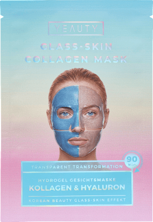 Gesichtsmaske Glass-Skin Hydrogel Kollagen & Hyaluron, 1 St