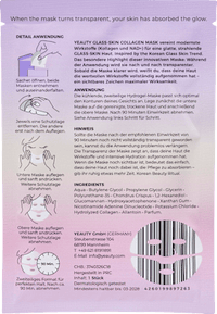Gesichtsmaske Glass-Skin Hydrogel Kollagen & NAD+, 1 St