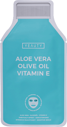 Tuchmaske Aloe Vera Olive Oil Vitamin E, 1 St Yeauty