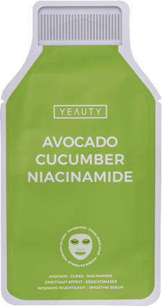 Tuchmaske Avocado Cucumber Niacinamide, 1 St Yeauty