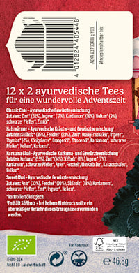 Adventskalender 2026, 24 ayurvedische Tee's, 1 St