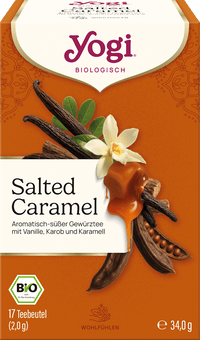 YOGI TEA Gewürztee, Salted Caramel mit Vanille, Karob & Karamell (17 Beutel), 34 g