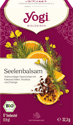 Gewürztee "Seelenbalsam" mit Kakaoschale, Rooibos & Orange (17 Beutel), 32,3 g