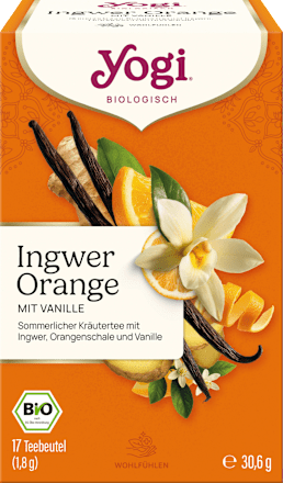 Kräutertee Ingwer Orange mit Vanille (17 Beutel), 30,6 g