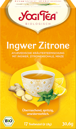 Kruidenthee Gember, Citroenschil &amp; Munt (17 theezakjes), 30,6 g
