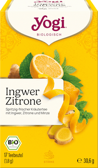 Kräutertee Ingwer, Zitronenschale & Minze (17 Beutel), 30,6 g