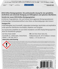 Zeiss Brillen Reinigungstücher, 200 St