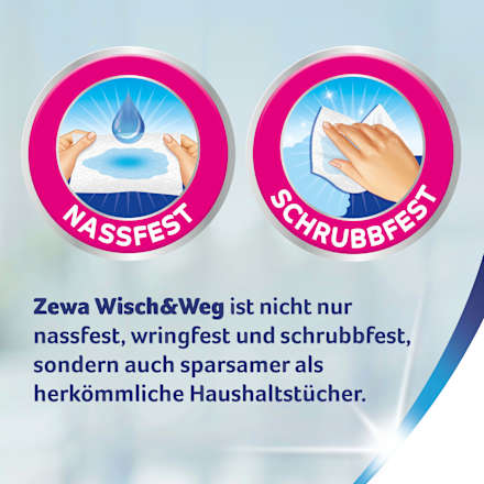 Keukenrol Wisch&amp;Weg zuiver wit (16x45 vellen), 16 stuks