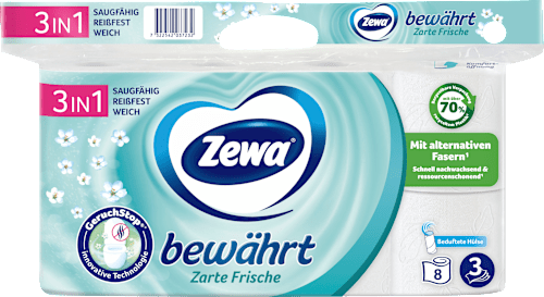 Toiletpapier luchtverfrisser 3-laags (8x150 vel), 8 stuks