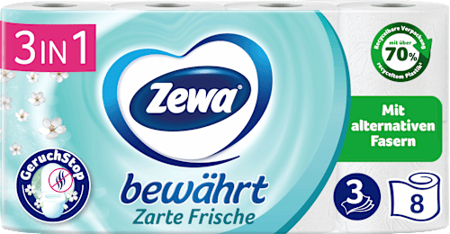 Toiletpapier luchtverfrisser 3-laags (8x150 vel), 8 stuks