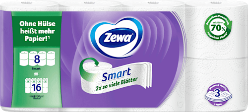 Smart 3-laags toiletpapier (8x300 vellen), 8 stuks
