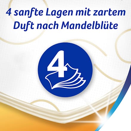 Toilettenpapier Ultra Senses Mandelblüte 4-lagig (8x135 Blatt), 8 St