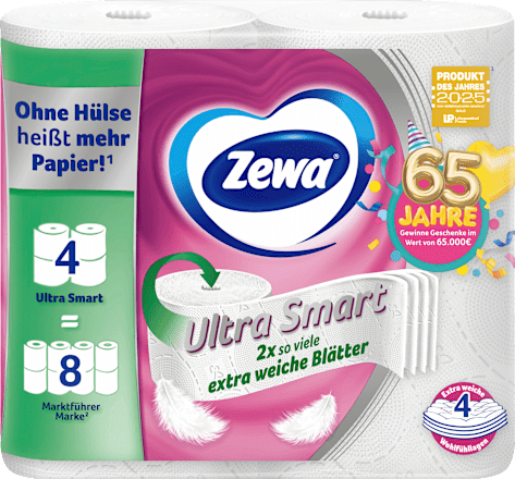 Toiletpapier Ultra Smart 4-laags (4x280 vellen), 4 stuks