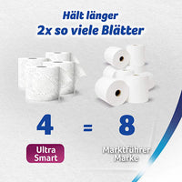 Toiletpapier Ultra Smart 4-laags (4x280 vellen), 4 stuks