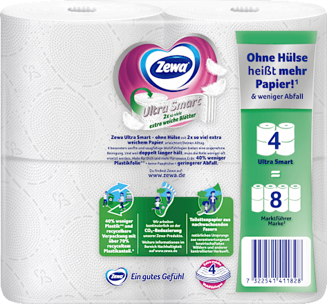 Toiletpapier Ultra Smart 4-laags (4x280 vellen), 4 stuks