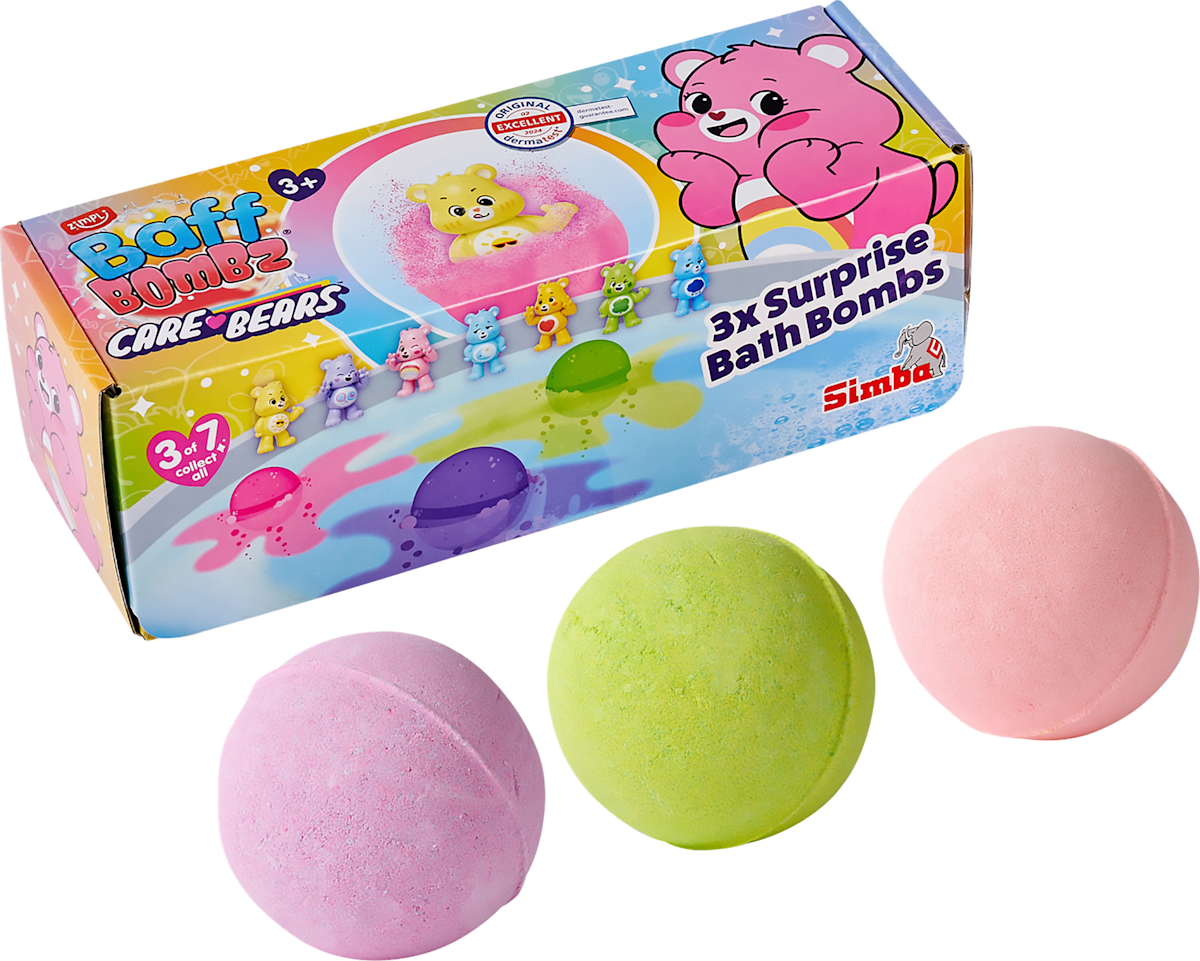 Zimpli Kinder Badezusatz Badebomben Überraschung Bären, 3 St