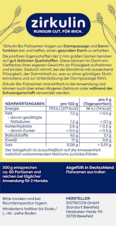 Flohsamen Indisch, 300 g