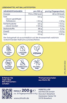 Psylliumvezels, 200 g
