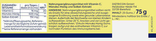 Manuka Honing Gums 25 zachte gums, 75 g