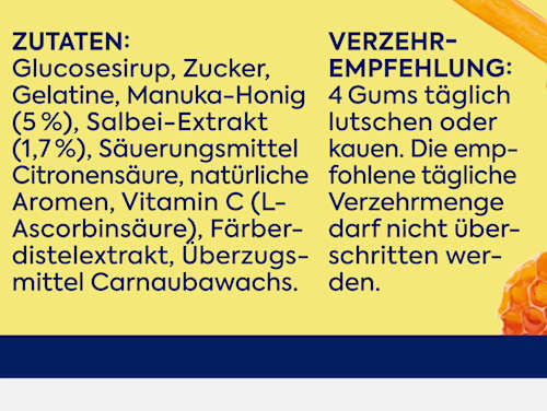 Manuka Honing Gums 25 zachte gums, 75 g