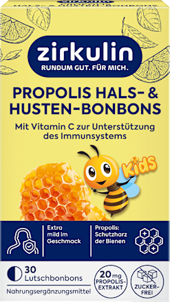 Propolis Keel- en Hoestsnoepjes Kinderen 30 stuks, 45 g