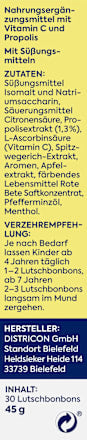 Propolis Hals- & Husten-Bonbons Kids 30 St, 45 g